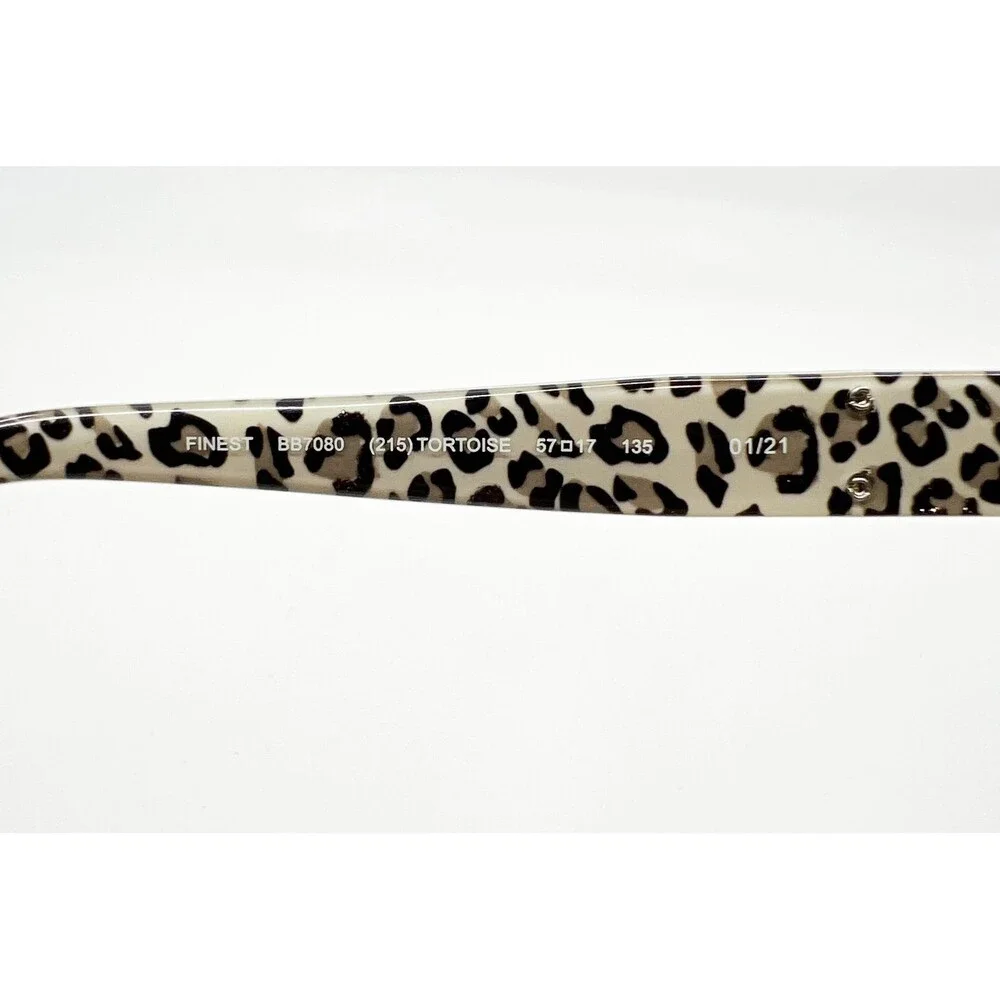 bebe Eyeglass Frames Womens Tortoise Leopard Finest BB7080 57-17-135 42016